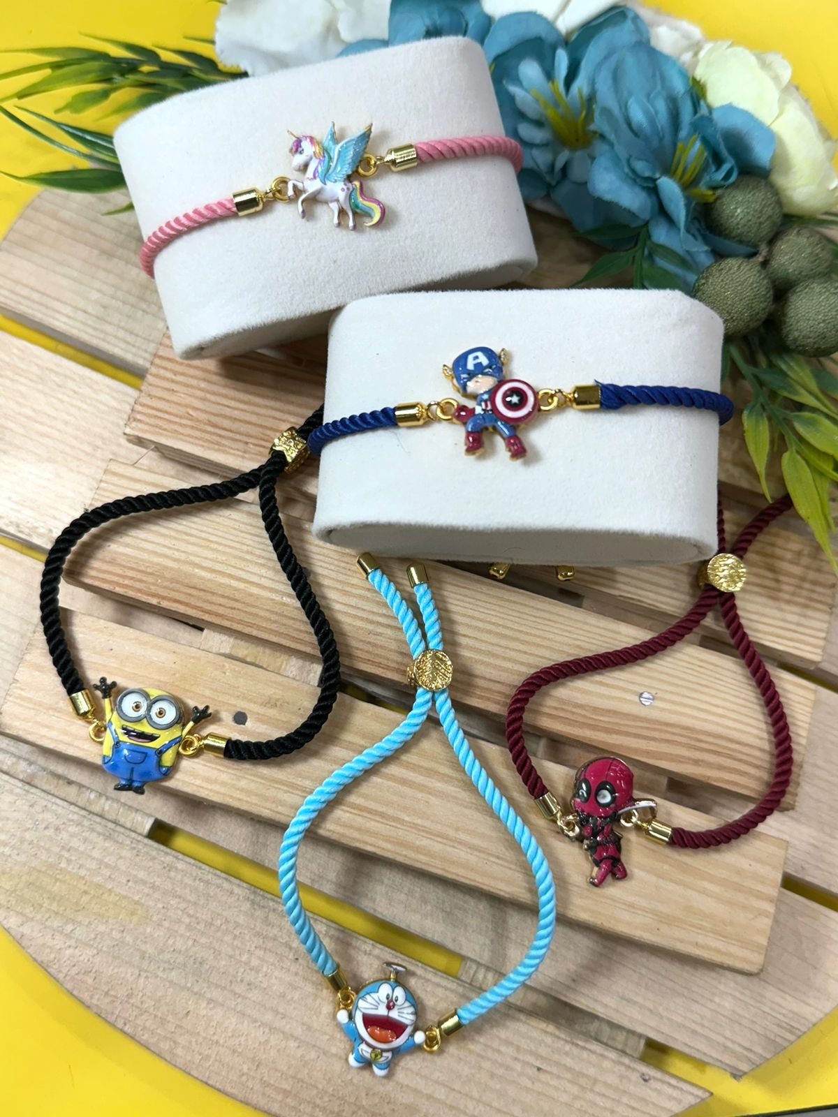 3D Metal Charms Rakhi For Kids & Elders With Adjustable Knob