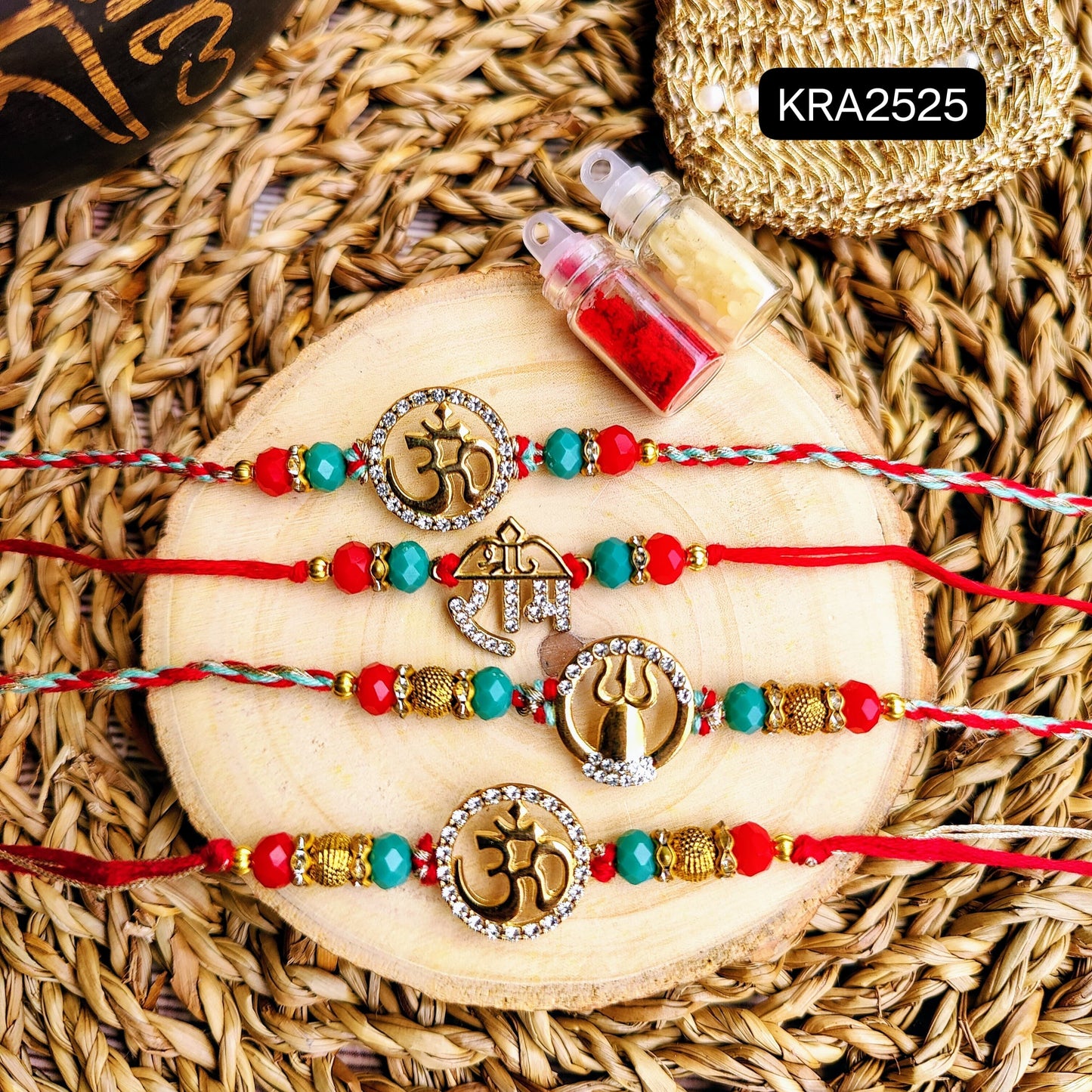 Embellished Spiritual Rakhi Set (KRA2525)