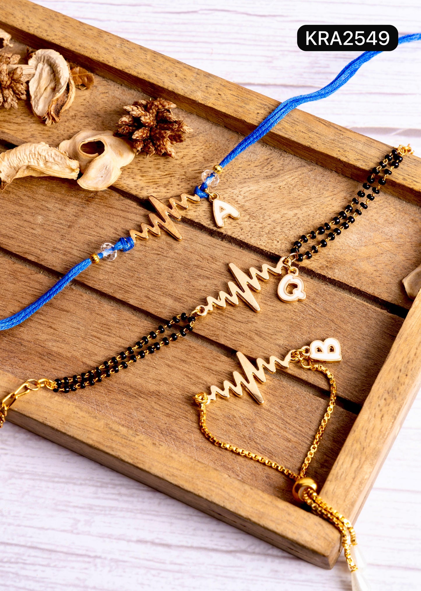 Minimalist Contemporary Rakhi Bracelet Set (KRA2549)