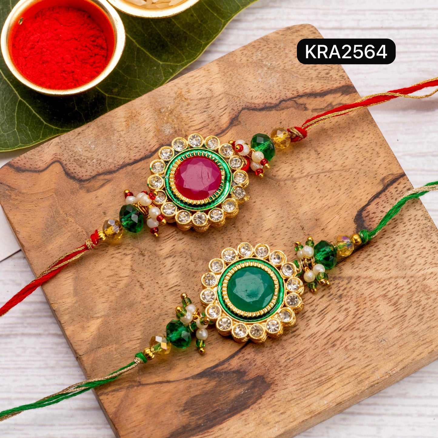 Colored Stone Rakhi (KRA2564)