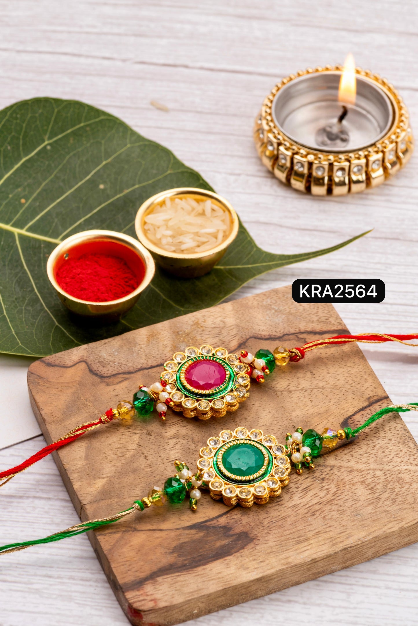 Colored Stone Rakhi (KRA2564)
