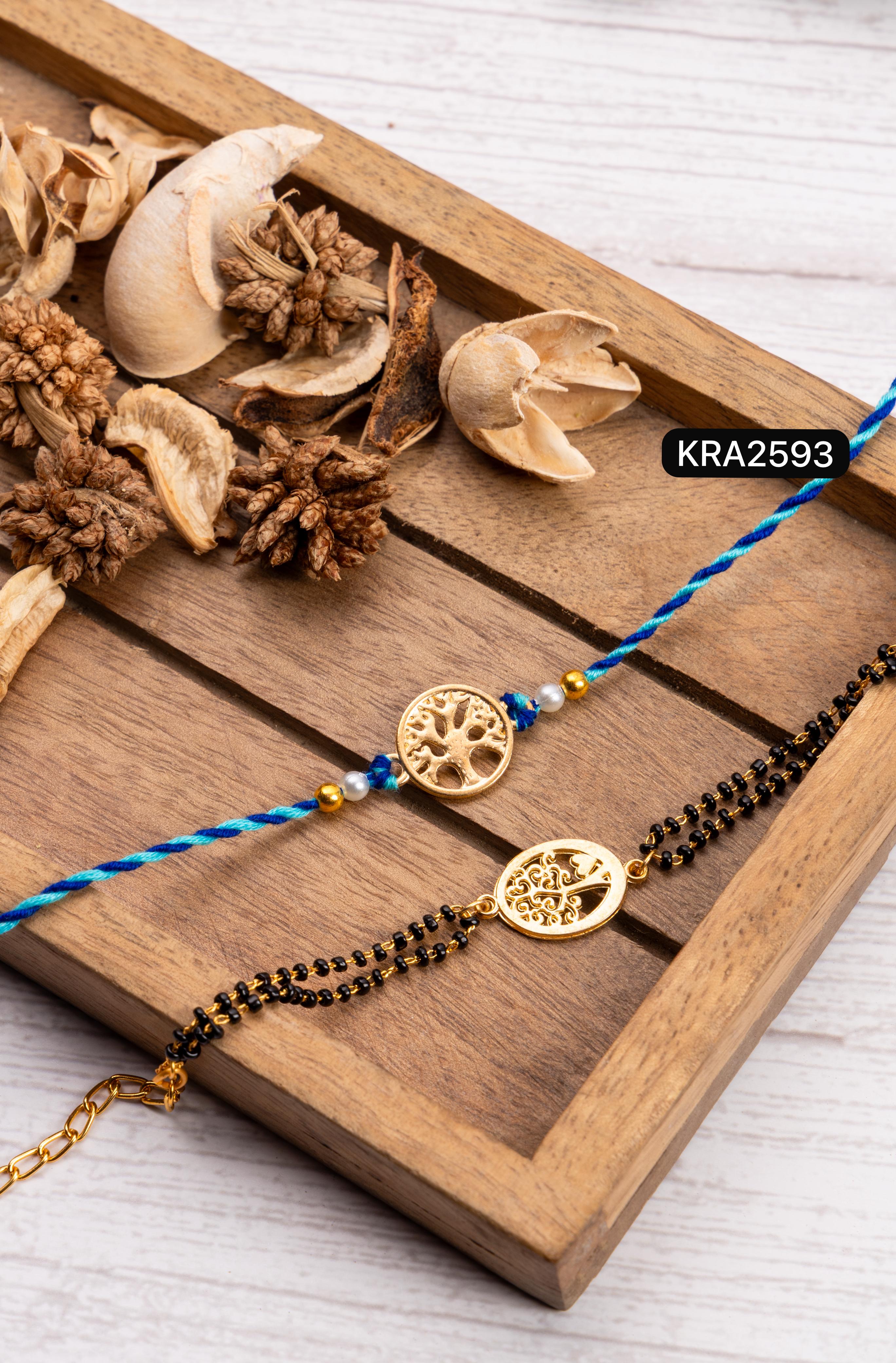 Contemporary Rakhi Bracelet Set (KRA2593)