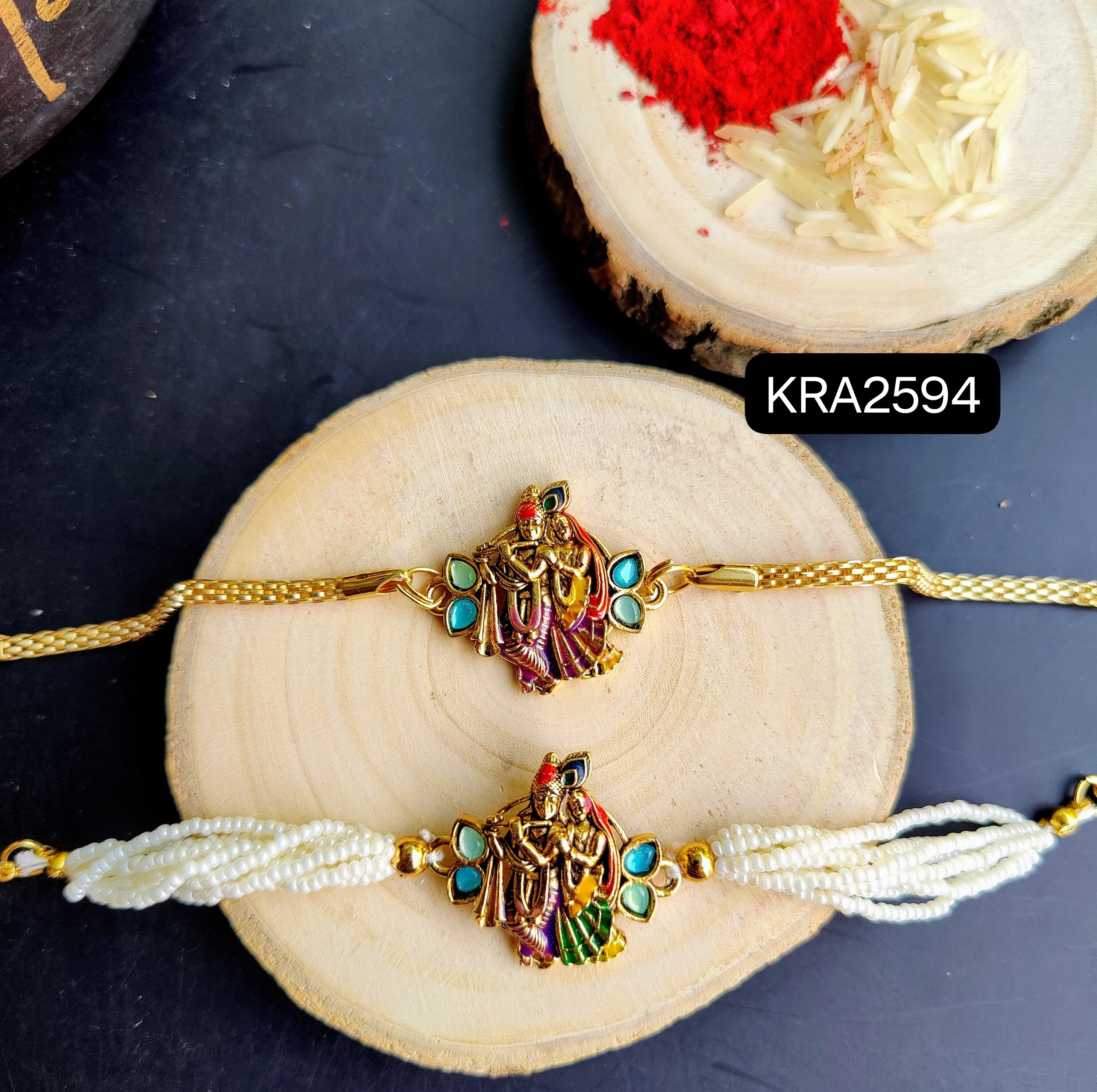 Radha Krishna Heavy Broach Set (KRA2594)