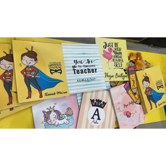 Personalized Notebook & Bookmark