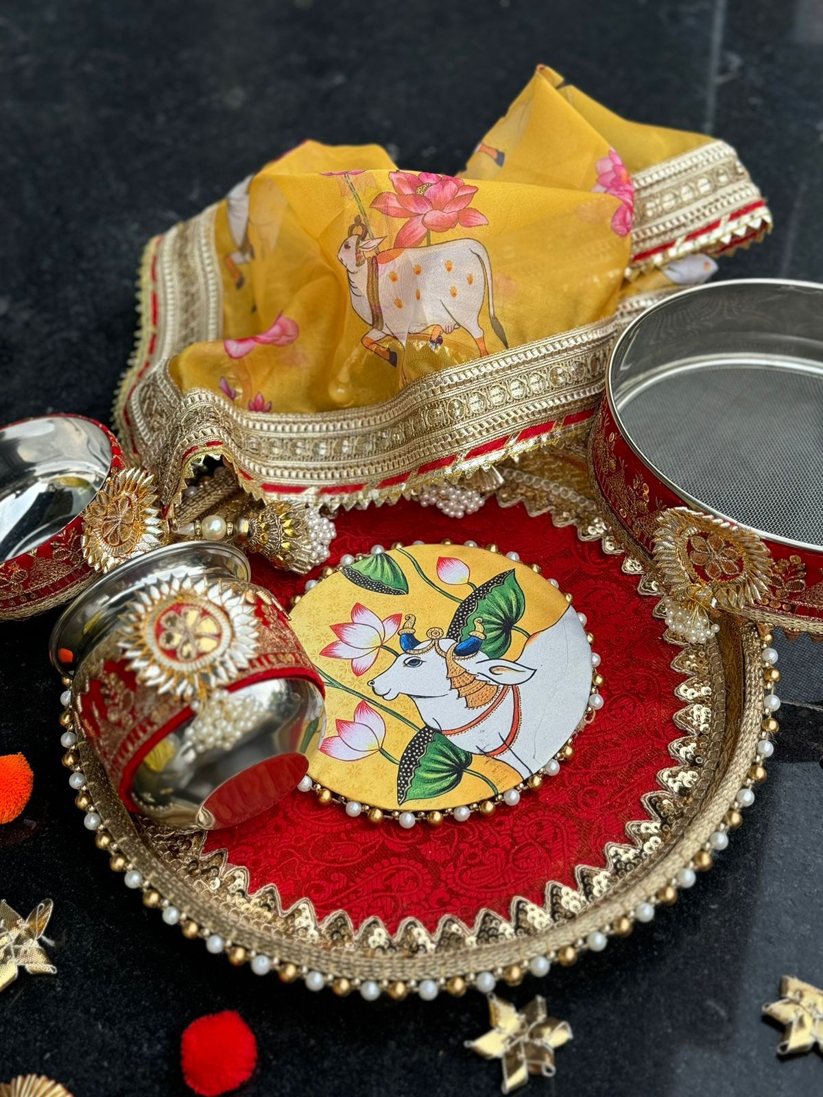 Pichwai Sajni Thali Set LP07