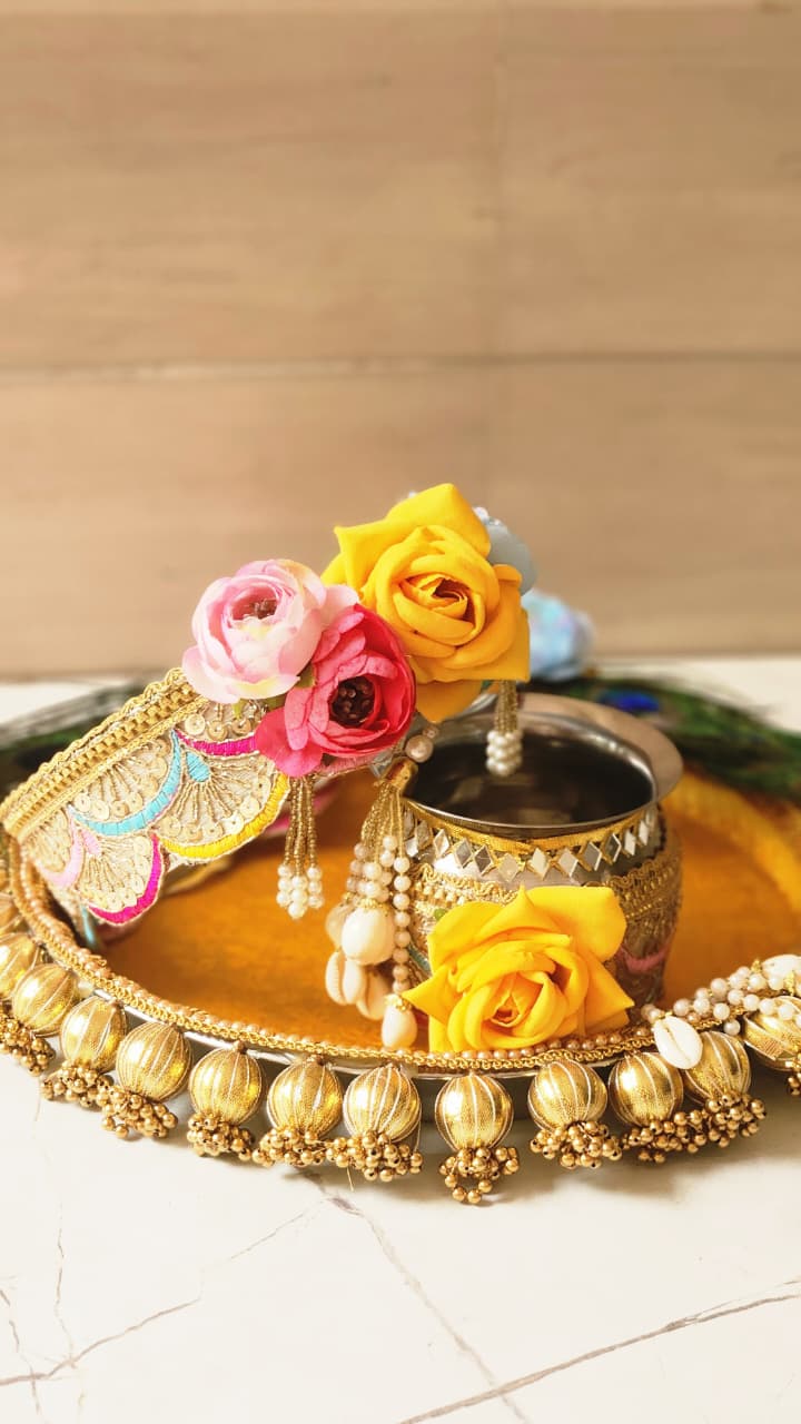 Yellow Thali Set K-Ht020