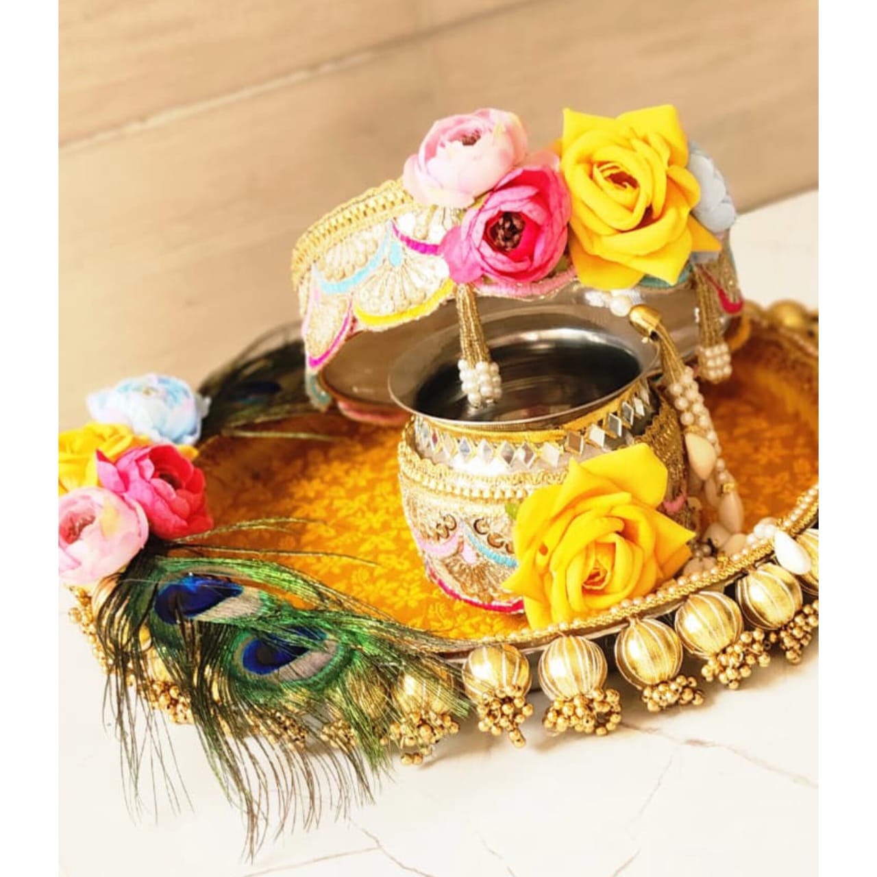 Yellow Thali Set K-Ht020