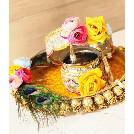 Yellow Thali Set K-Ht020
