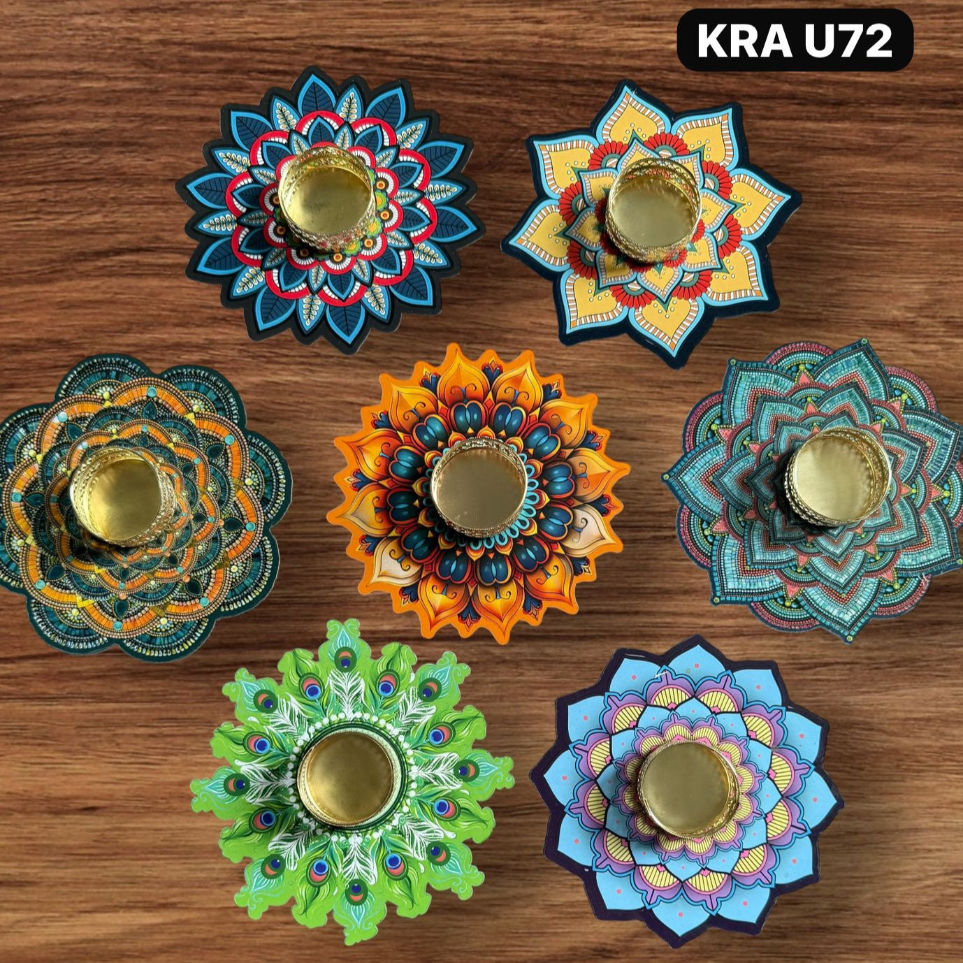3D Look MDF T-light Holders KRA U72