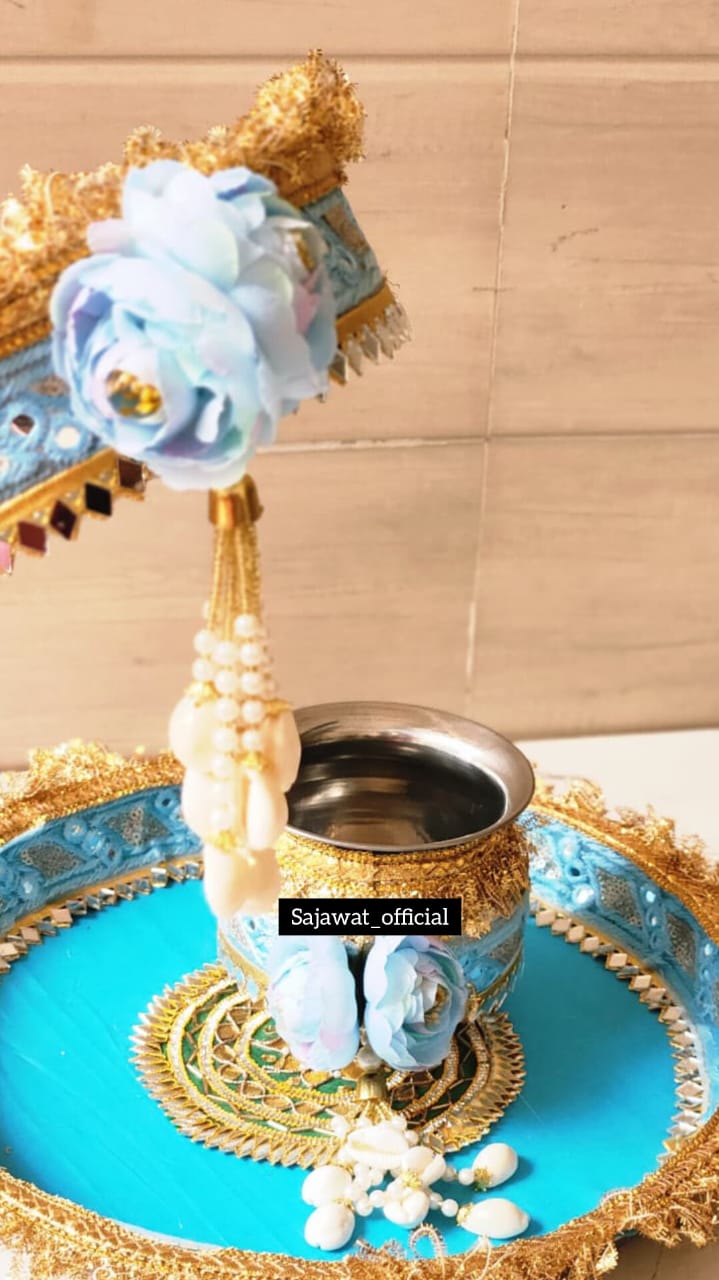 Blue Thali Set K-Ht021