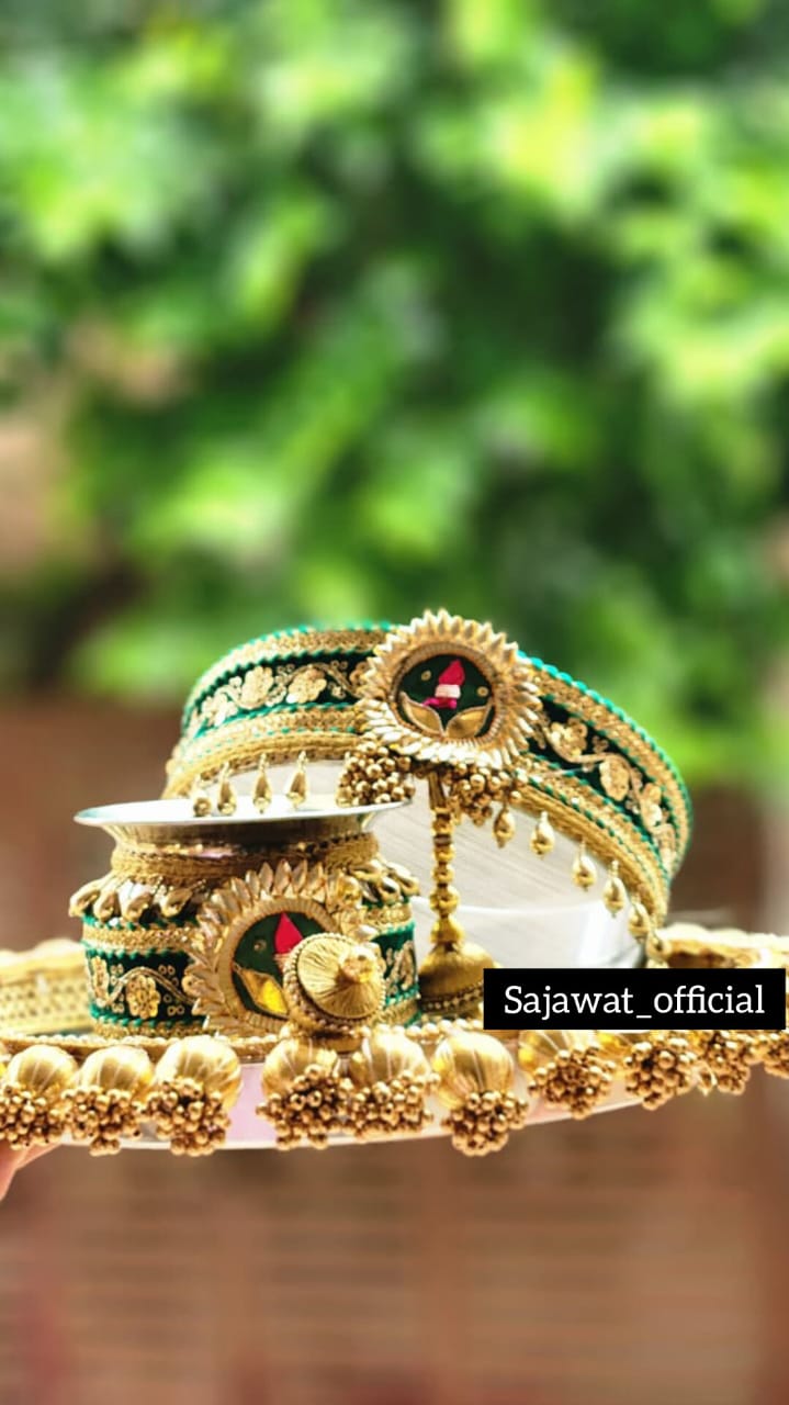 Green Thali Set K-Ht023