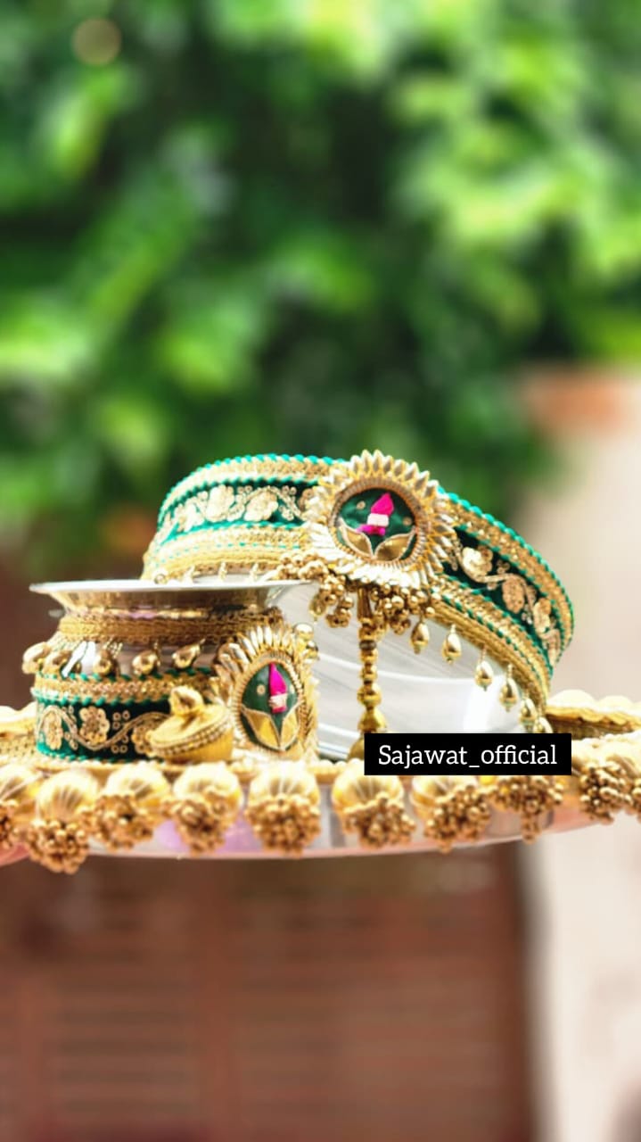 Green Thali Set K-Ht023