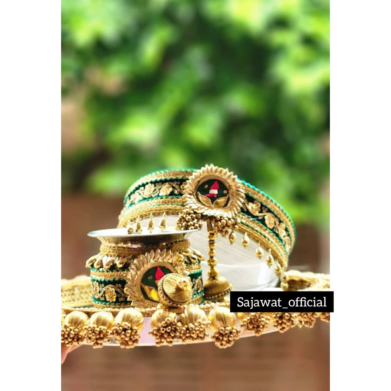 Green Thali Set K-Ht023