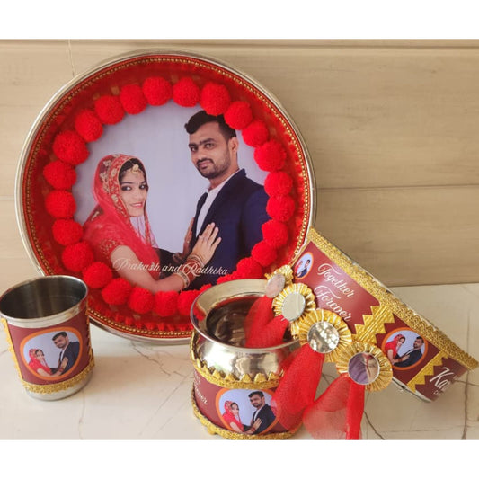 Photo Red Thali Set K-Ht027