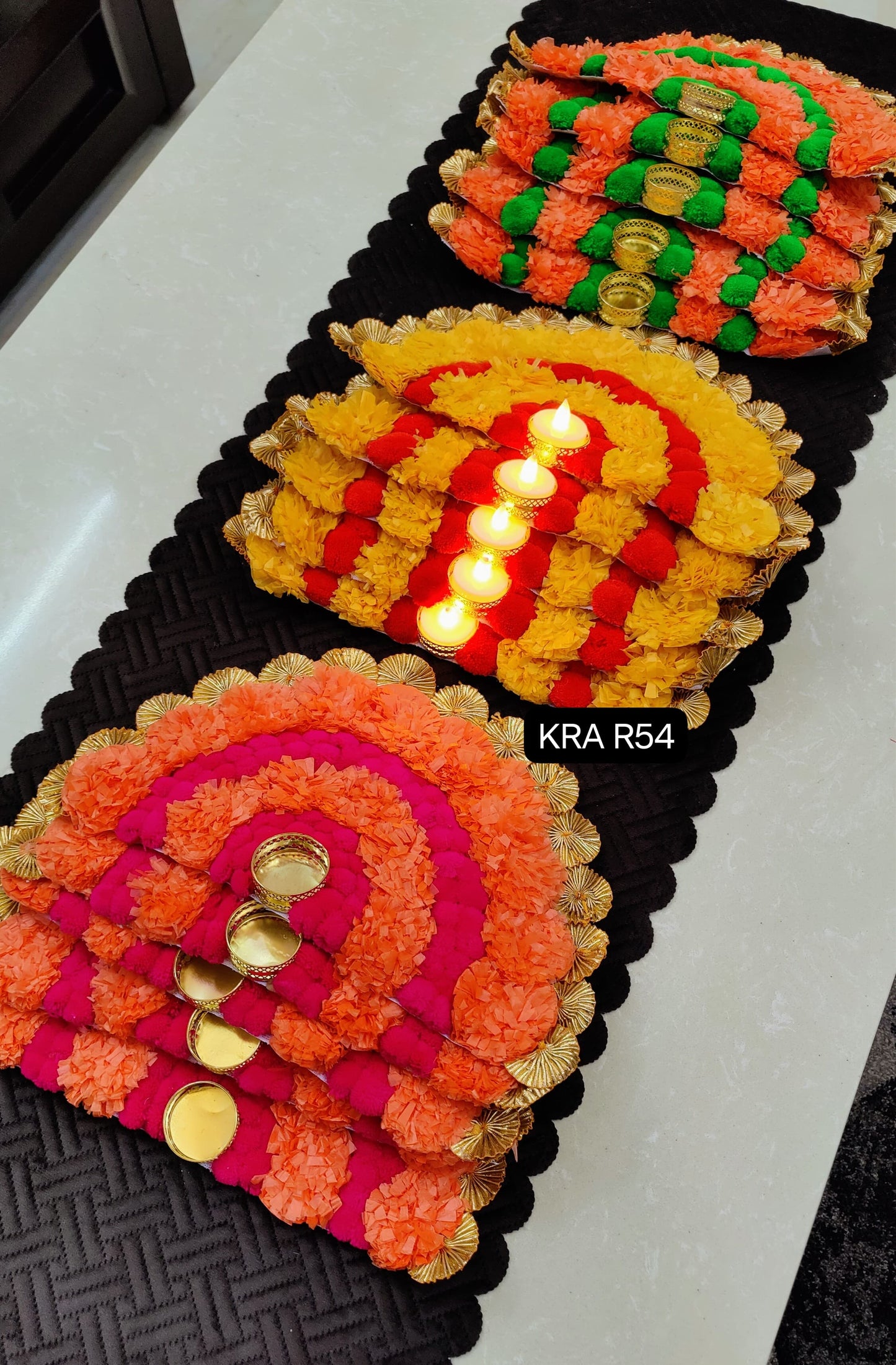 Half Circle Mats For Décor KRA R54