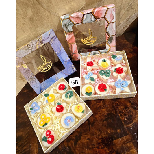 Fancy T-light Floral Candles