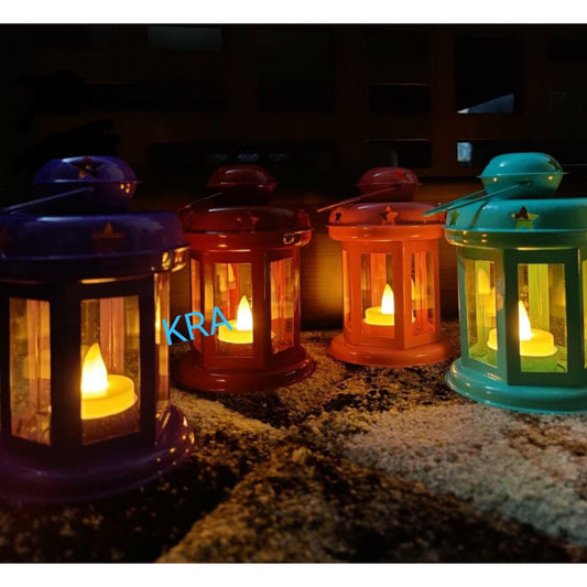 Colorful Tea Light Holder Lantern