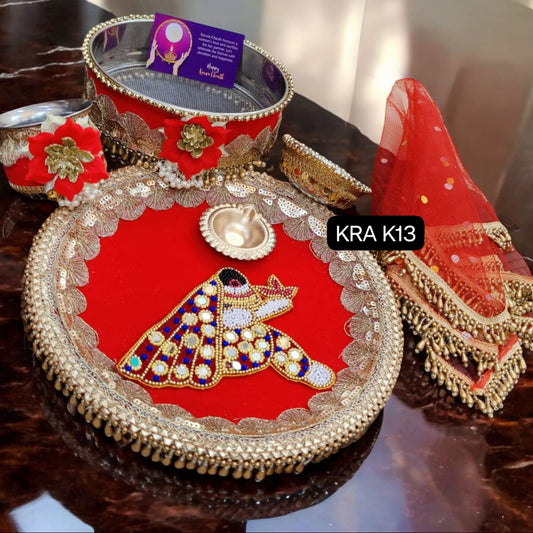 Diya Jale Premium Karwachauth Thali Combo KRA K13