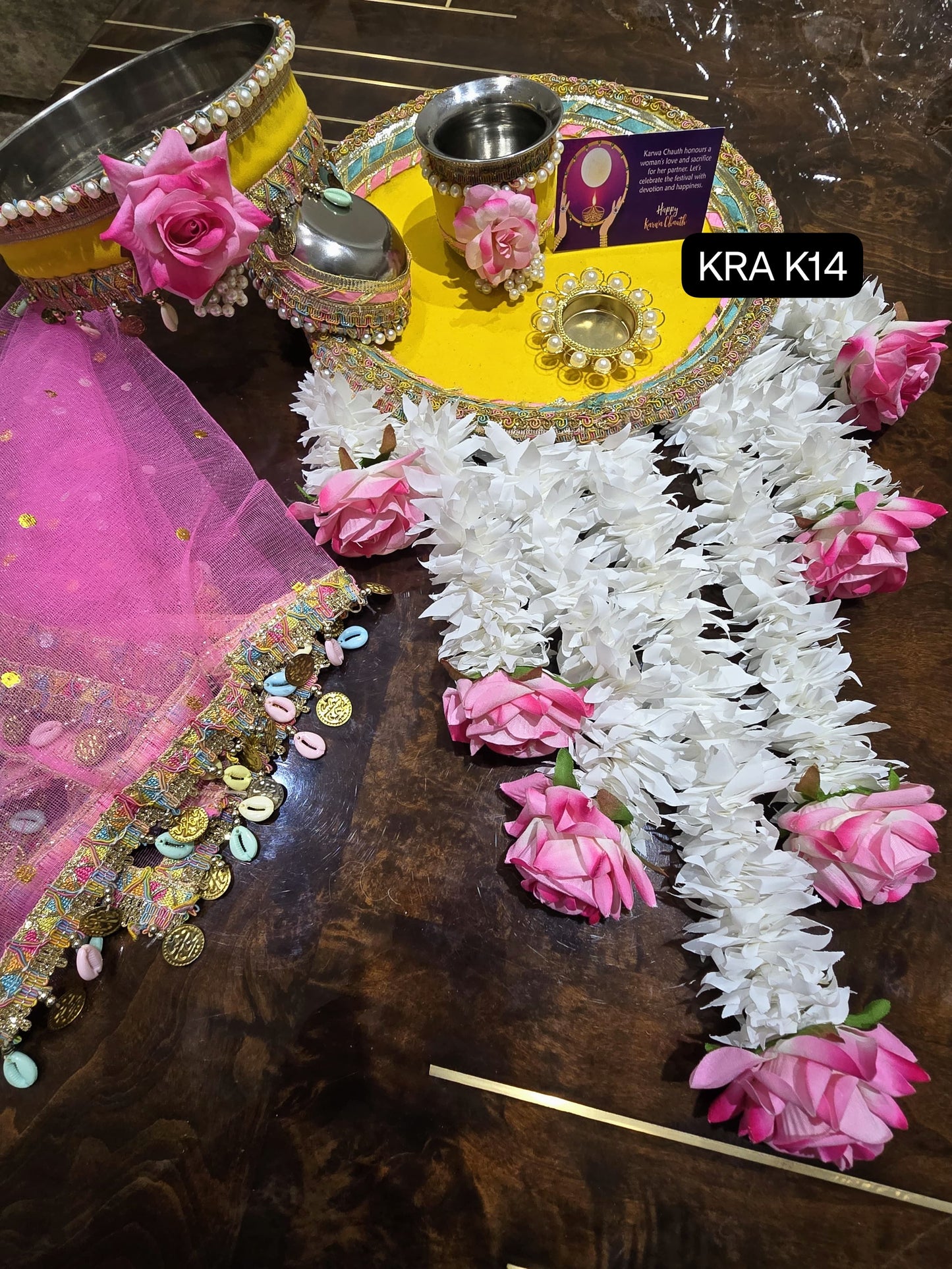 Rose Gajra Karwachauth Thali Combo KRA K14