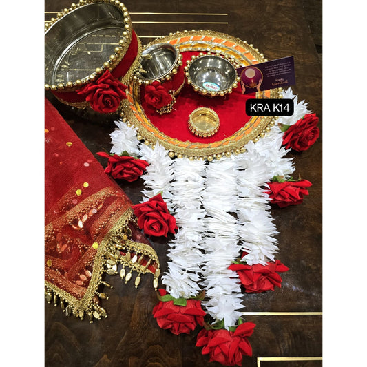 Rose Gajra Karwachauth Thali Combo KRA K14