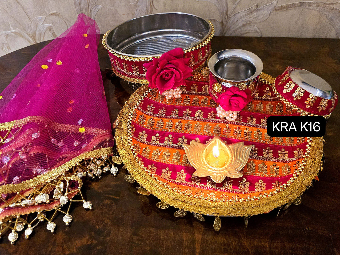 Coins Karwachauth Thali Combo KRA K16