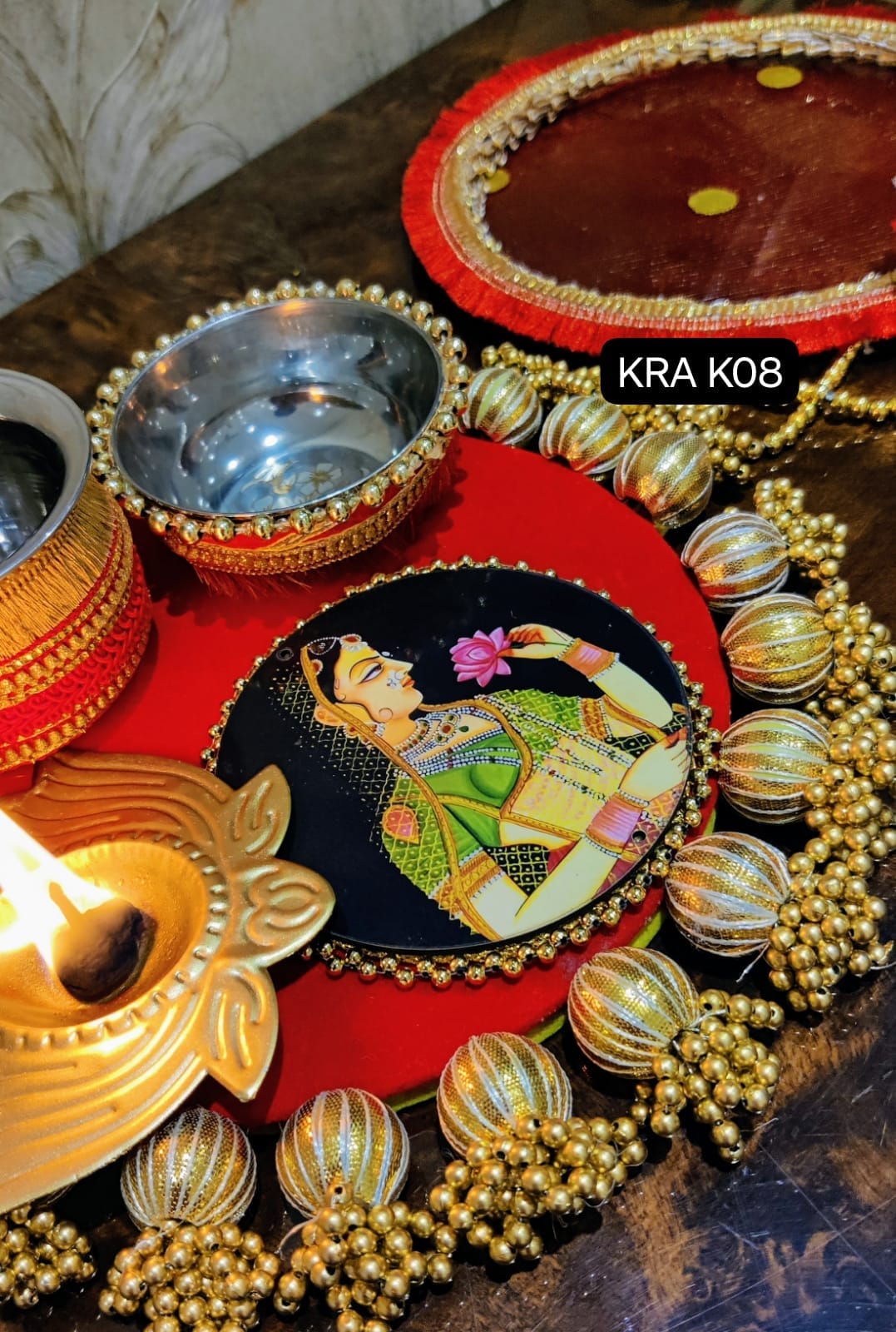 Karwachauth Reversible Thali Combo KRA K08