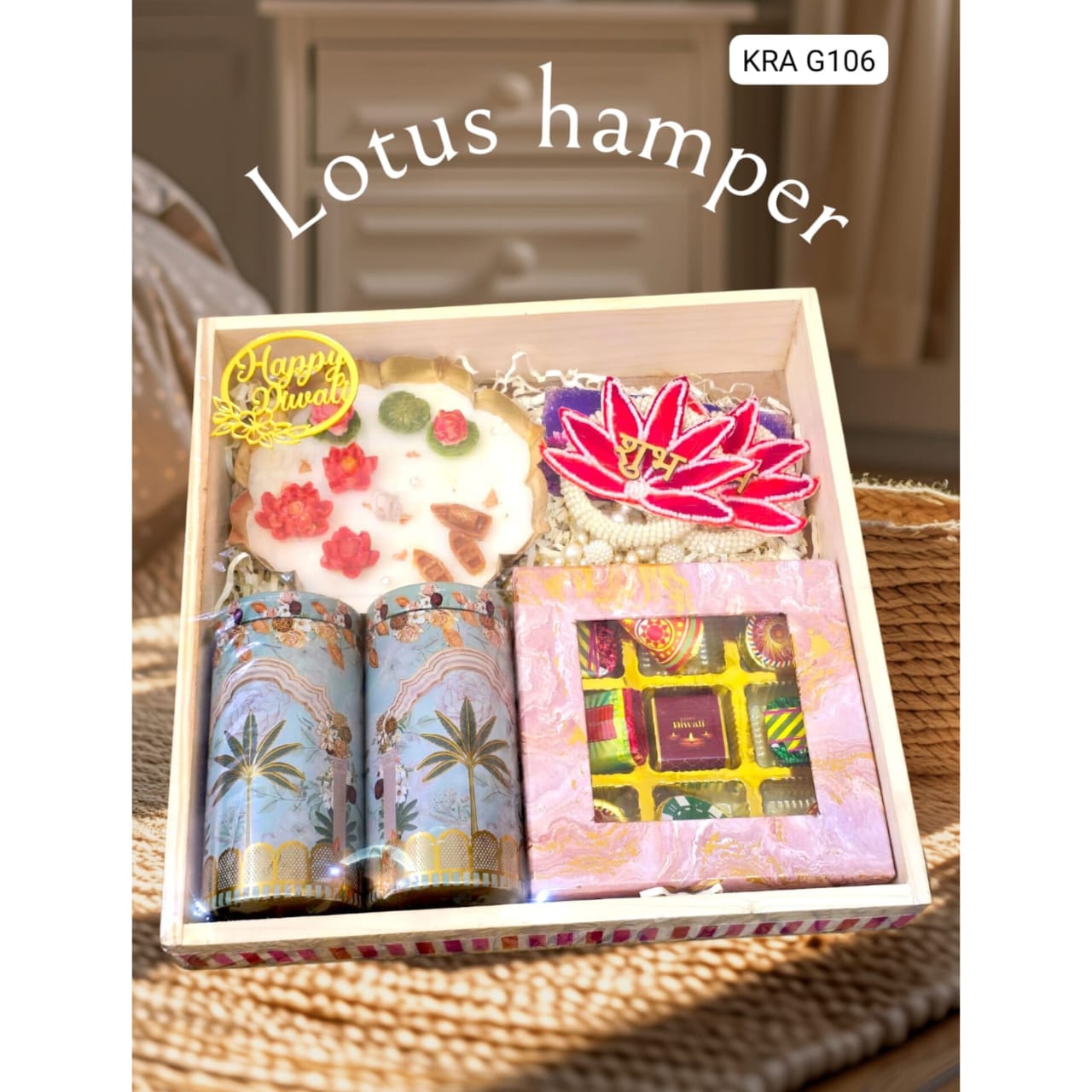 Lotus Theme Diwali Hamper KRA G106