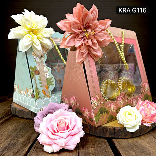 Triangle Box Eatables Hamper KRA G116