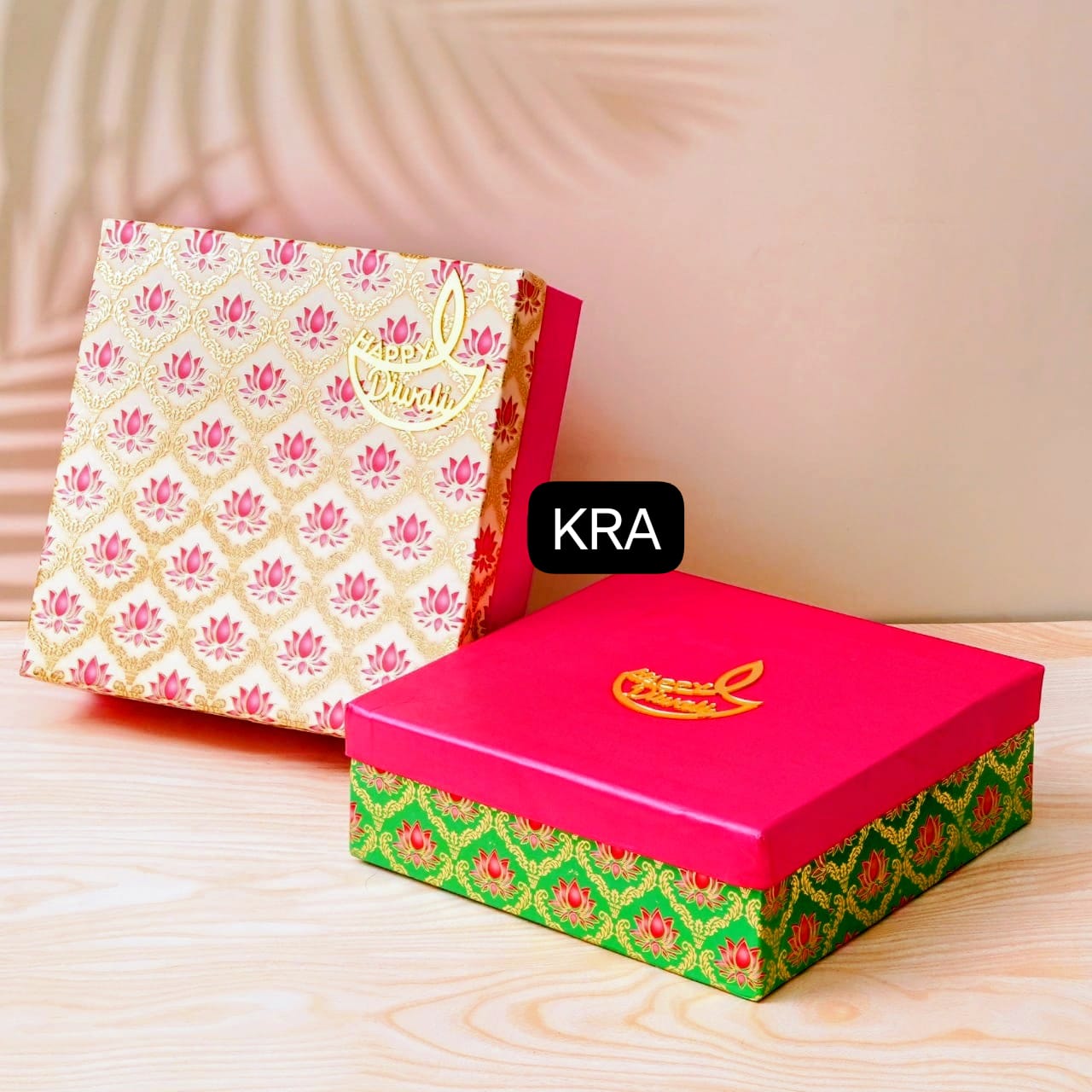 Diwali Box Hamper With Mithai Urli Candle KRA G118