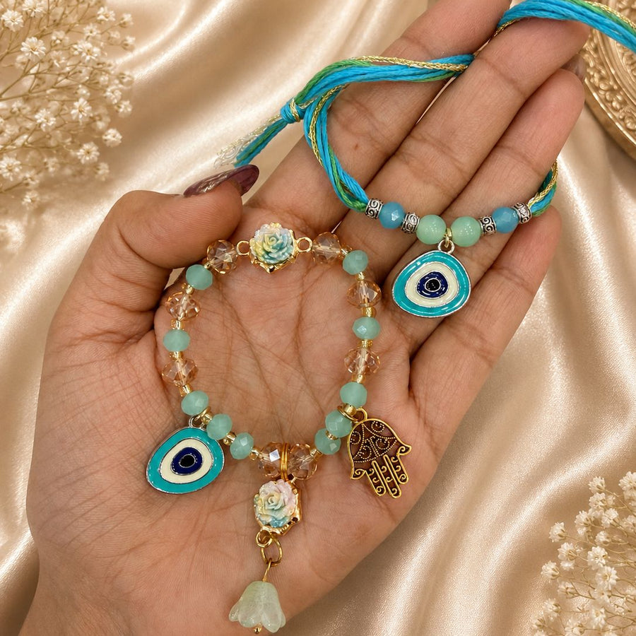 Evil Eye Bhaiya Bhabhi Rakhi Set 2.0