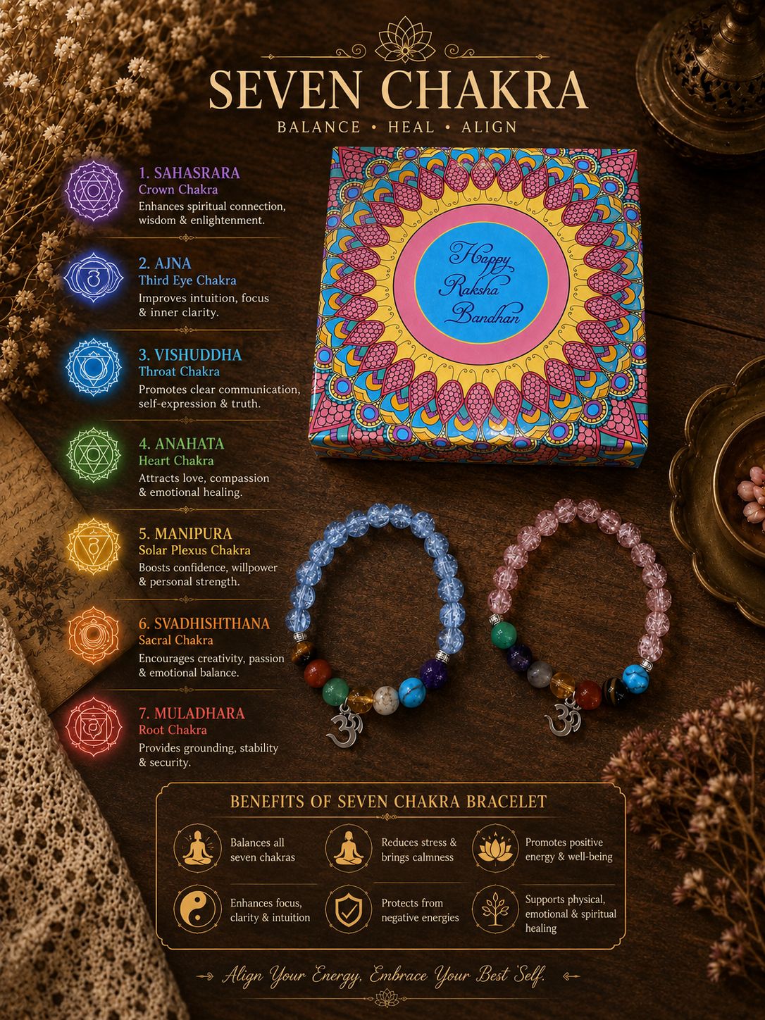 7 Chakra Healing Bracelet