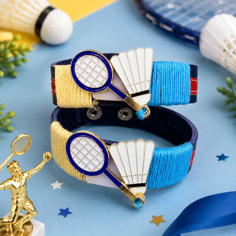 Badminton Theme Rakhi Band