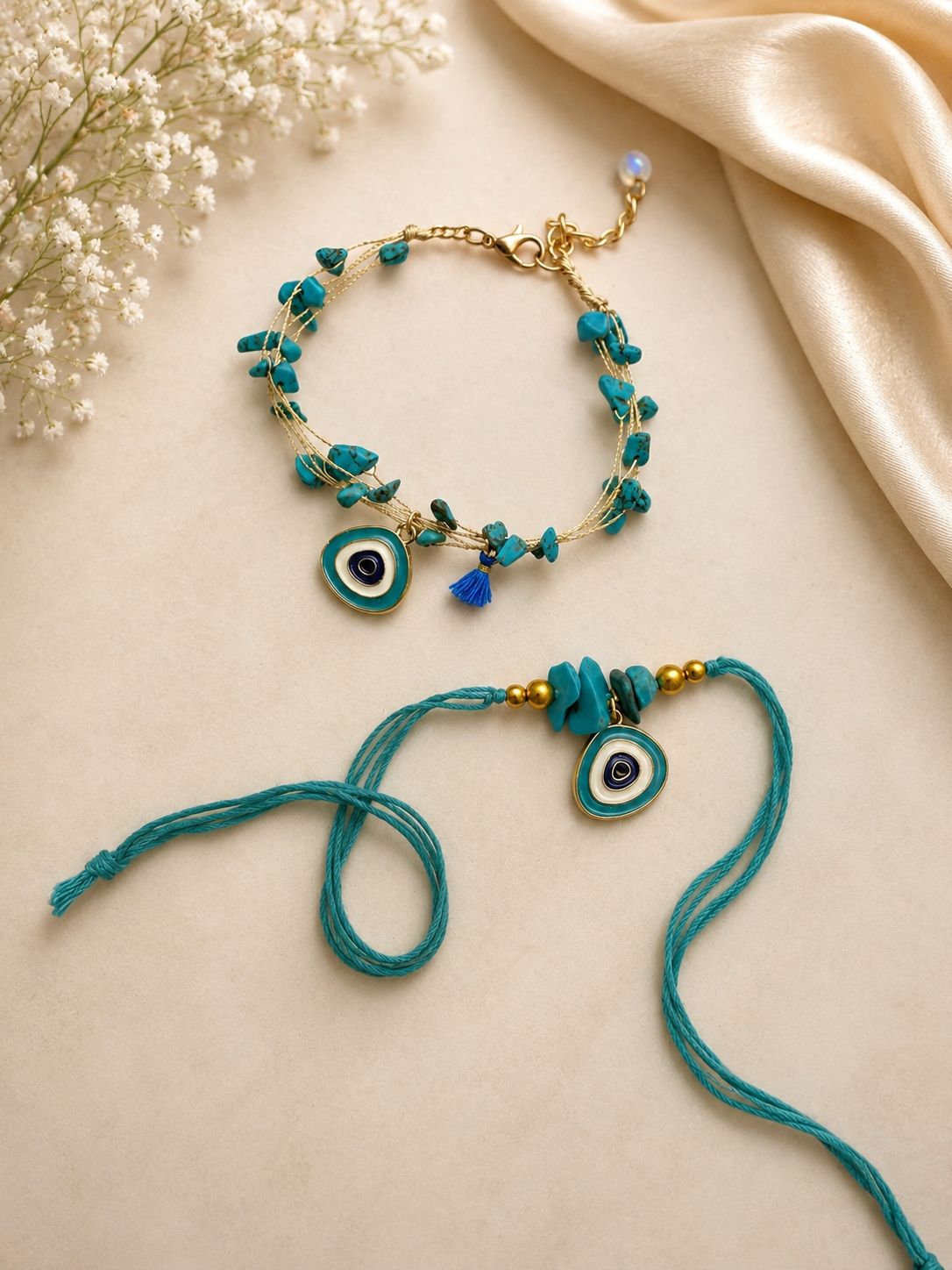 Evil Eye Bhaiya Bhabhi Rakhi Set 4.0