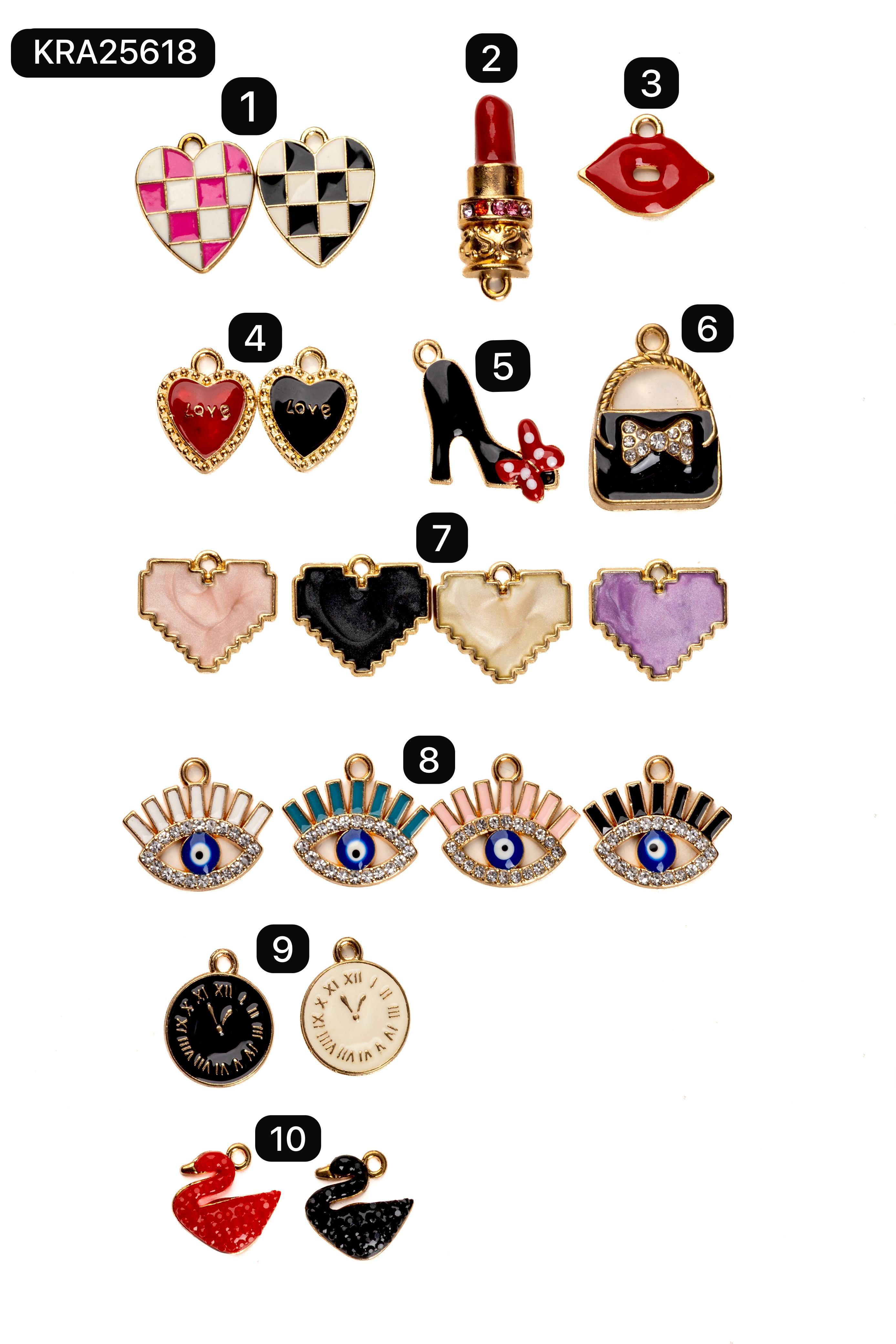 Personalized Name & Charms Premium Bracelets (KRA25618)