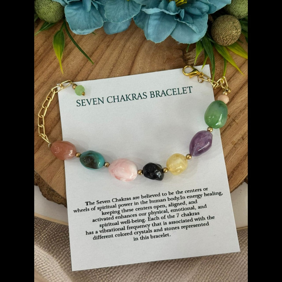 7 Chakras Stone Bracelet