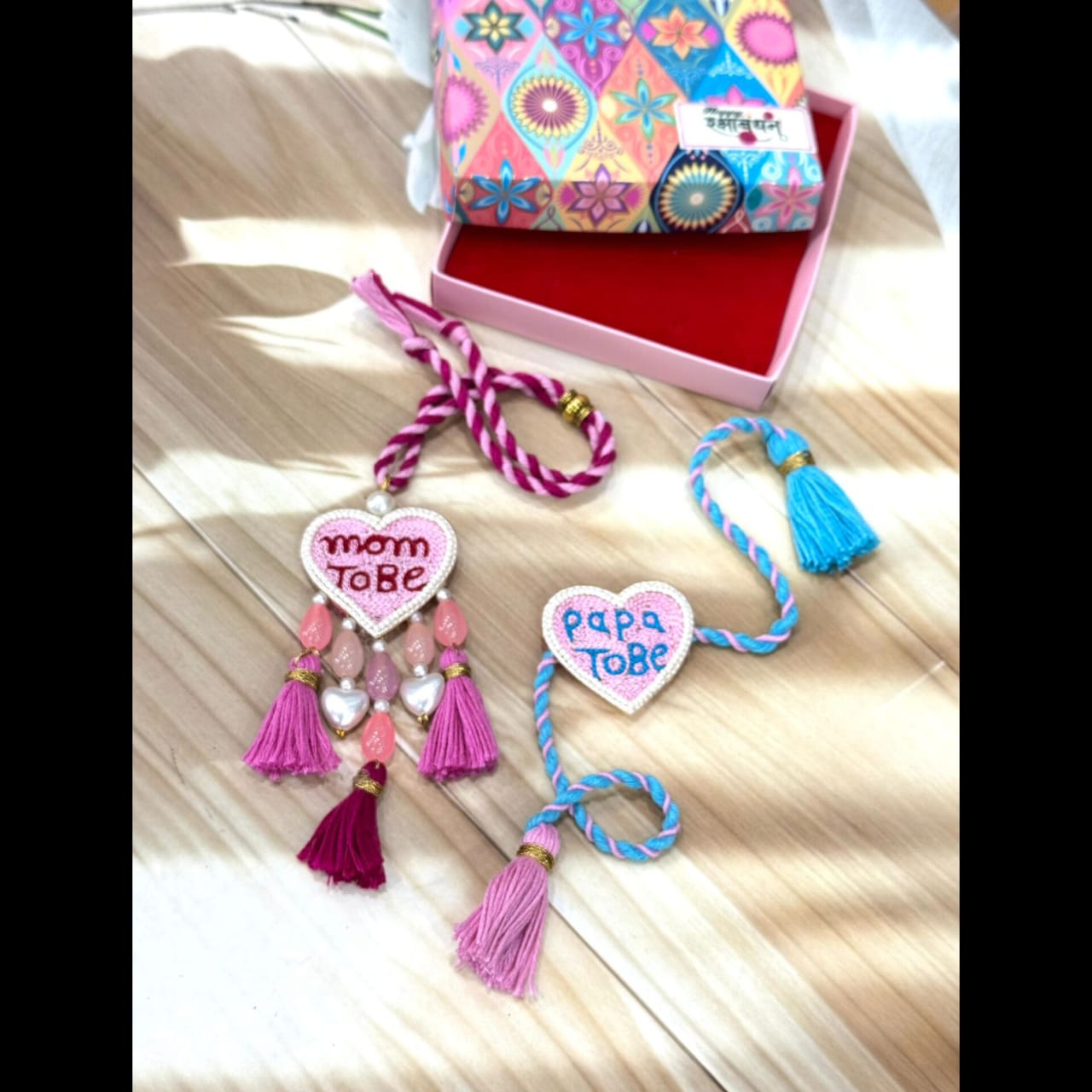 Mom To Be & Dad To Be Rakhi & Lumba Set