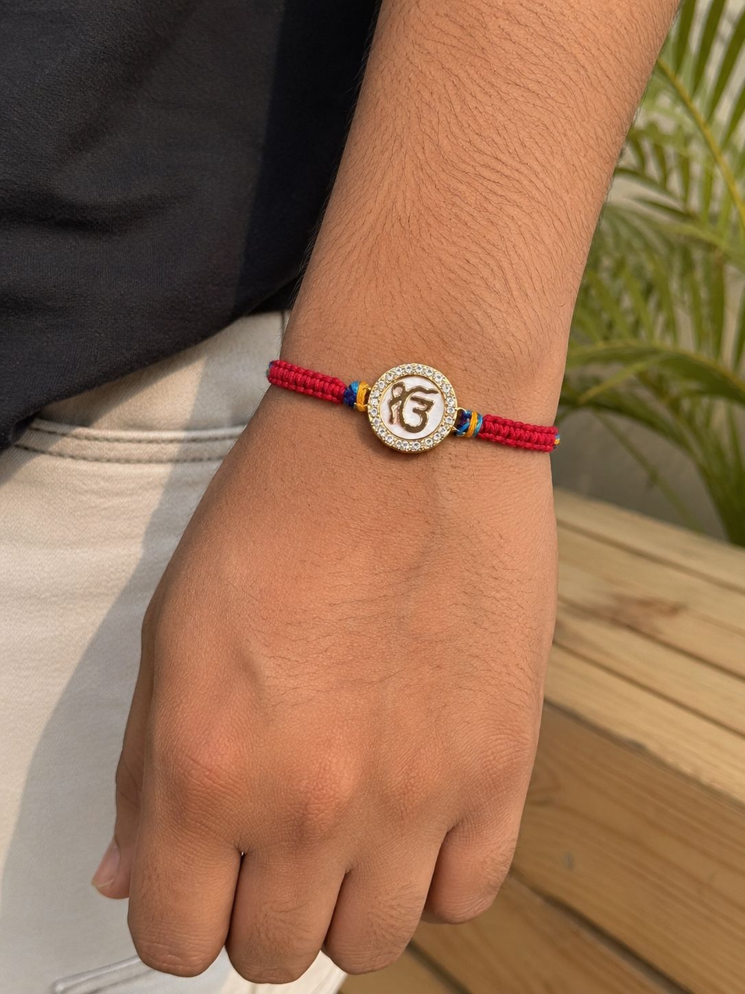 Hand Woven Ek Onkar AD Rakhi