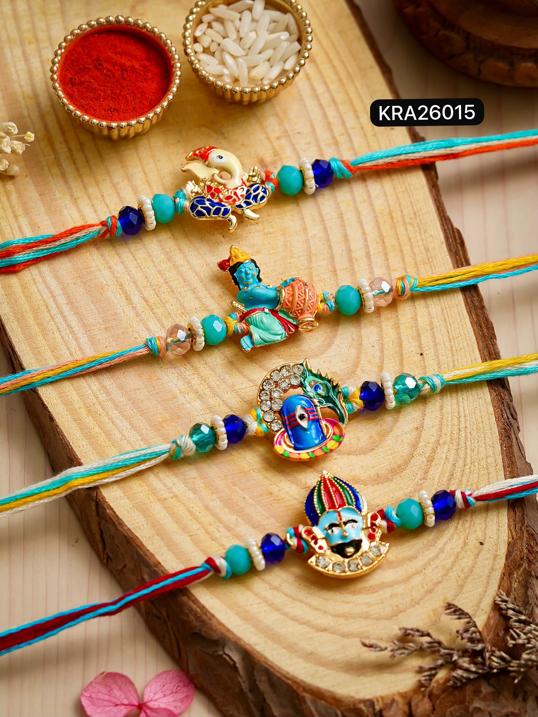 3D Meenakari God Rakhi (KRA26015)