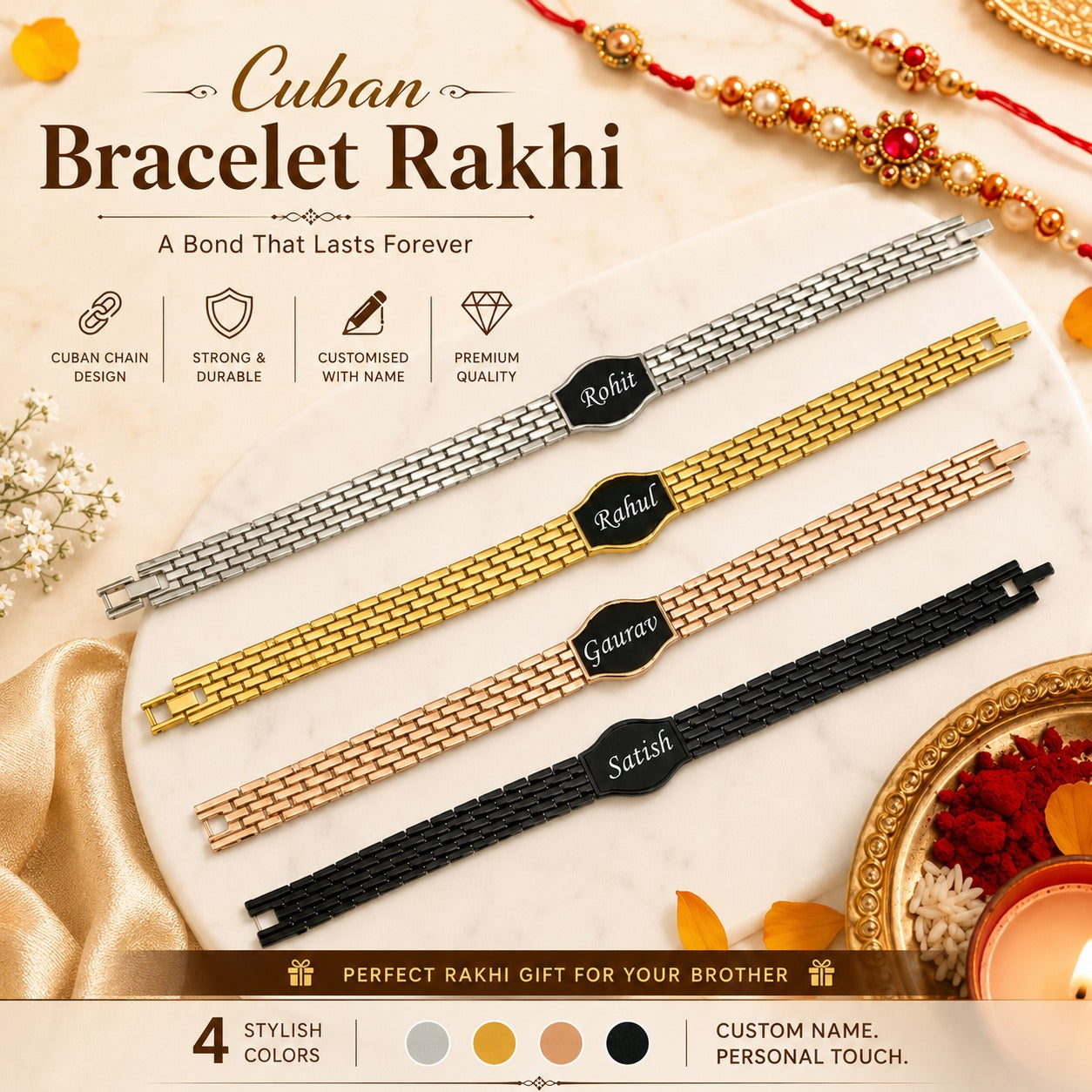 Rakhi 3.0 (Cuban Bracelet Rakhi)
