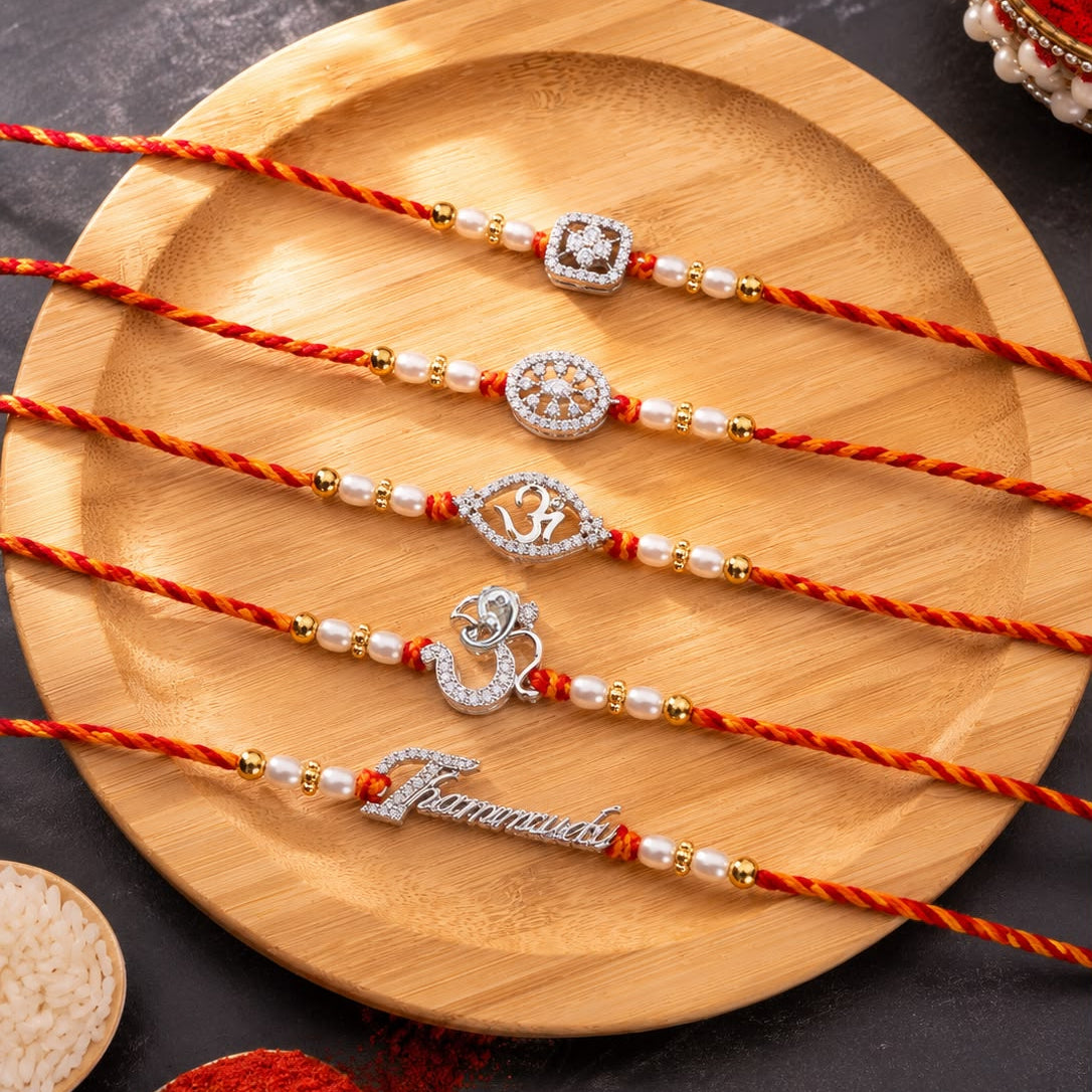 Unisex Pure Silver Rakhi