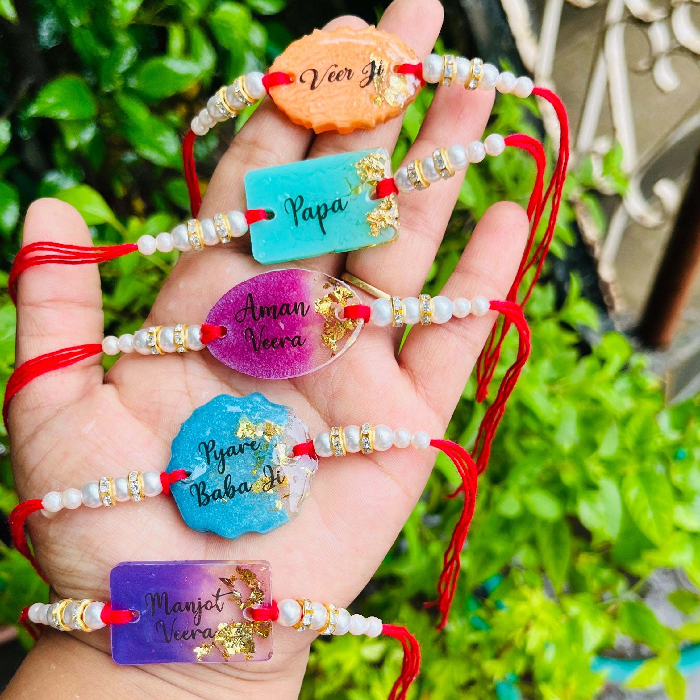 Resin Name Rakhi