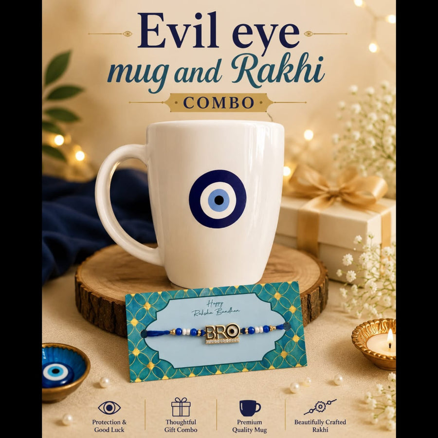 Evil Eye Mug & Rakhi Combo