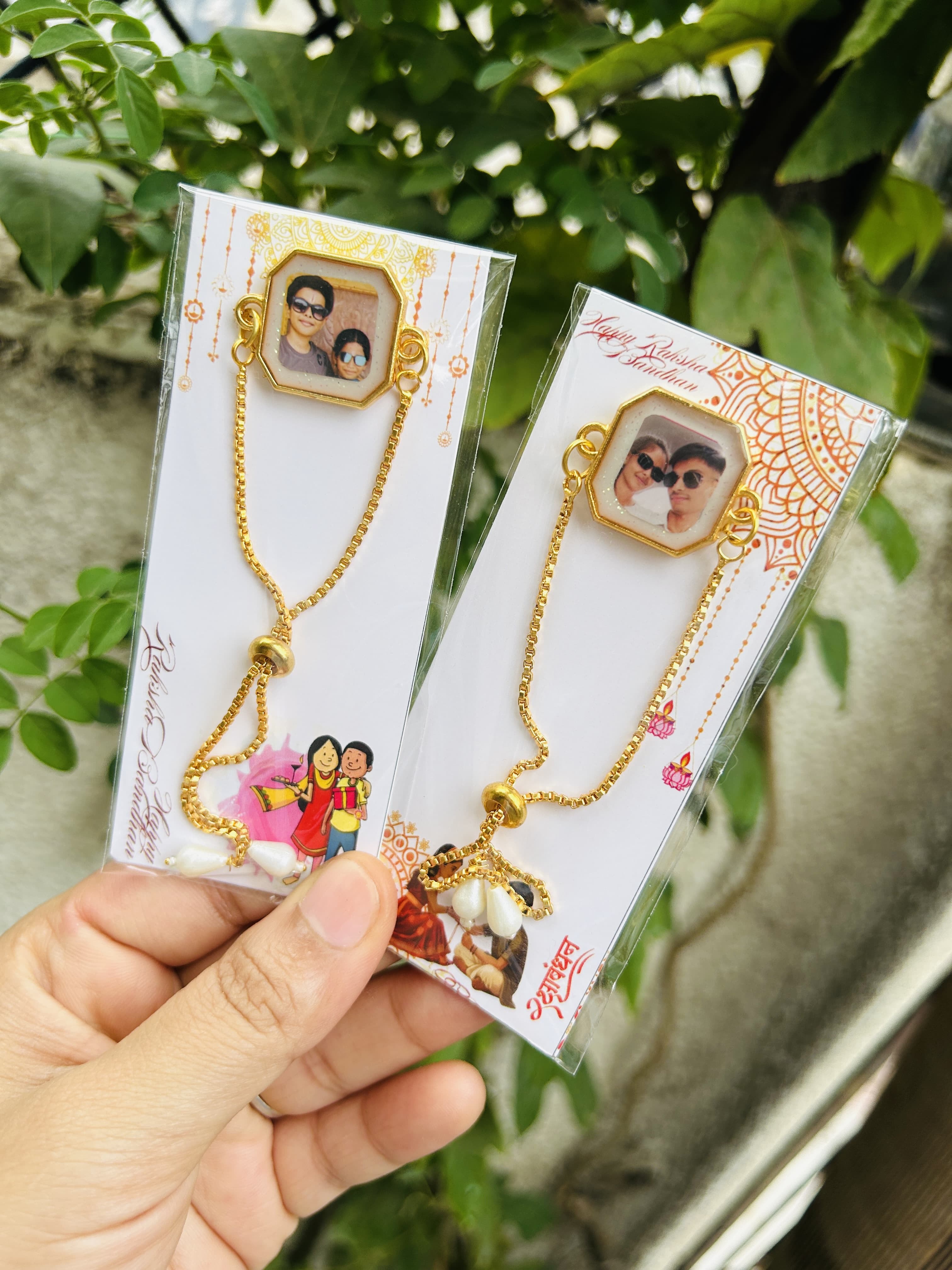 Resin Photo Frame Rakhi