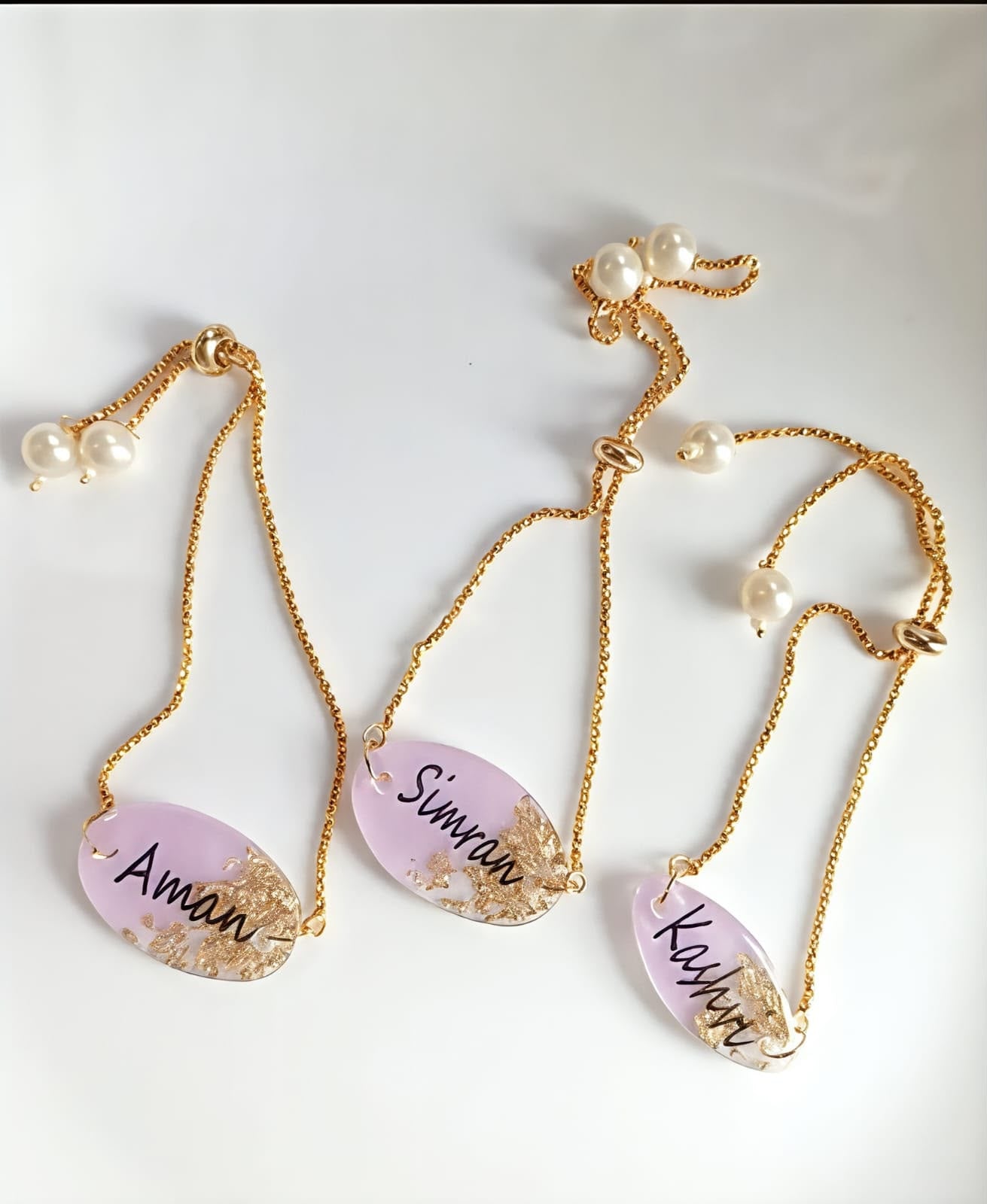 Resin Name Bracelet Rakhi