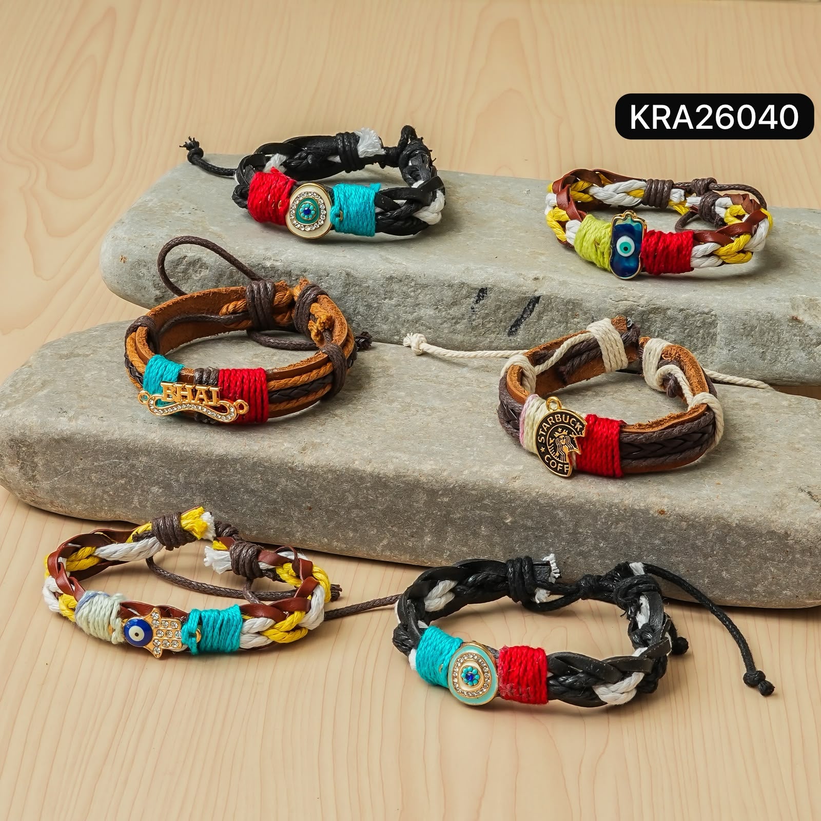 Adjustable Rakhi Bands For Bhai (KRA26040)