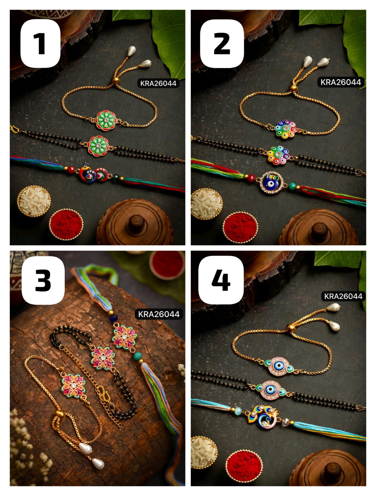 Designer 3D Rakhi & Bracelet Set (KRA26044)