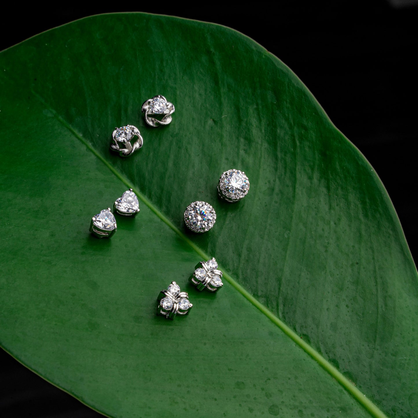 Pure Silver Stud Earrings