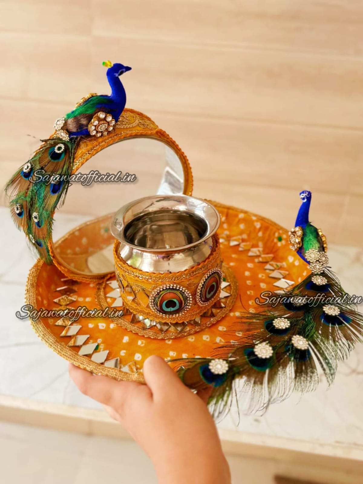 Peacock Thali Set K-Ht019