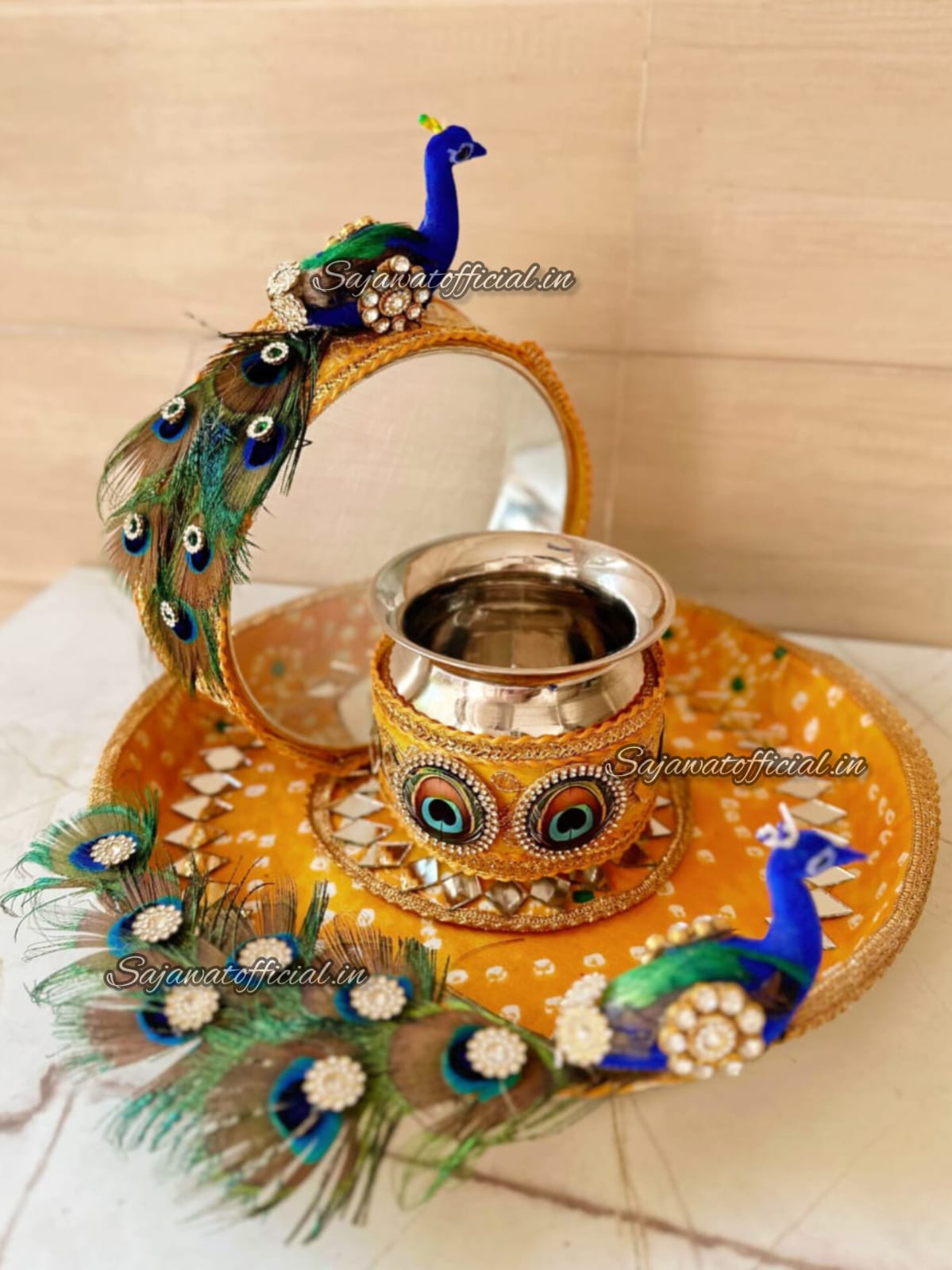 Peacock Thali Set K-Ht019