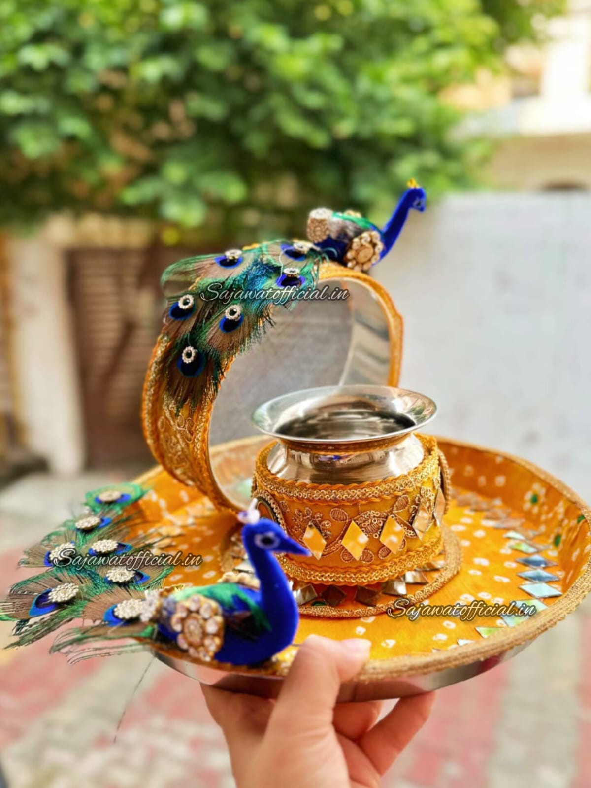 Peacock Thali Set K-Ht019